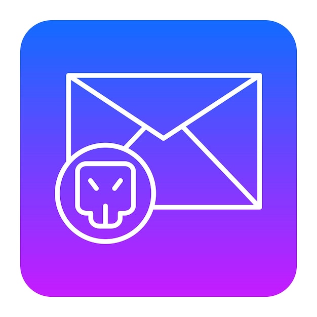 Ilustración vectorial hackeada por correo electrónico