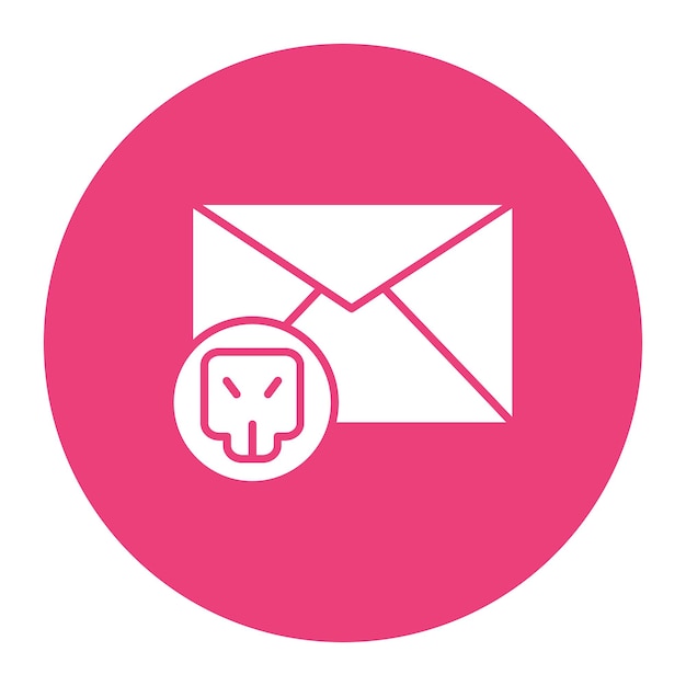 Ilustración vectorial hackeada por correo electrónico