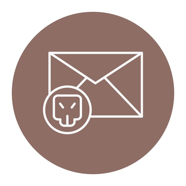 Ilustración vectorial hackeada por correo electrónico