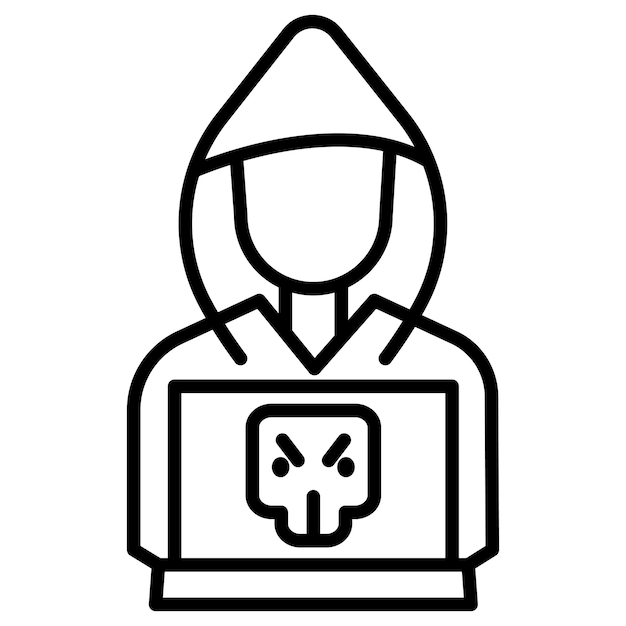 Vector ilustración vectorial de los hackers