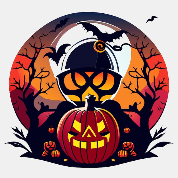 Ilustración vectorial de Halloween