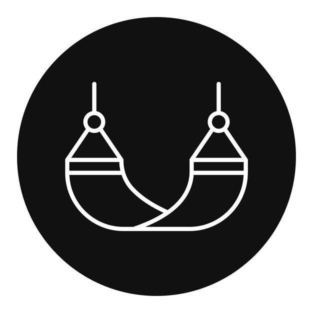 Ilustración vectorial de las hamacas