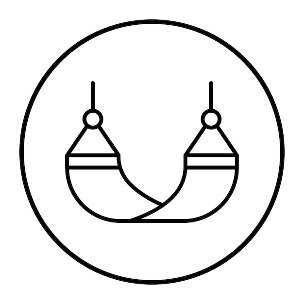 Ilustración vectorial de las hamacas