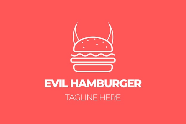 Ilustración vectorial de una hamburguesa caliente y picante sobre un fondo oscuro, perfecta para usar como plantilla