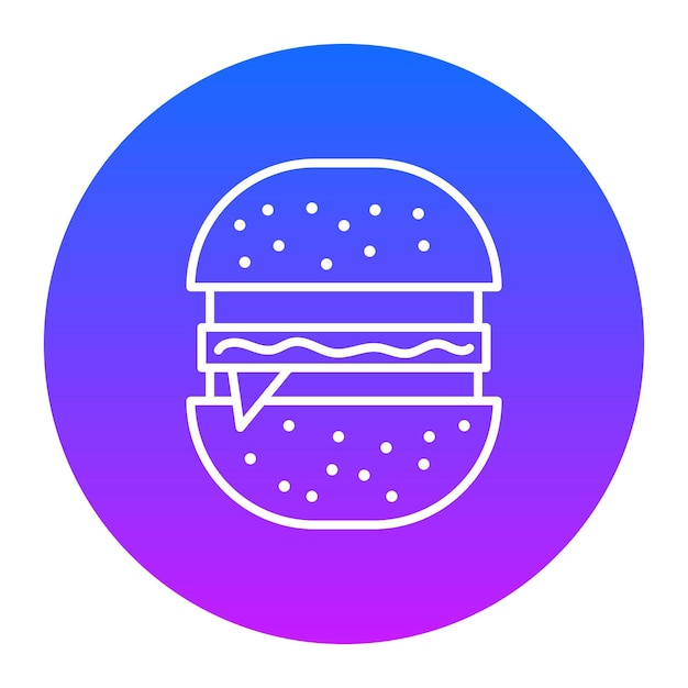 Ilustración vectorial de las hamburguesas
