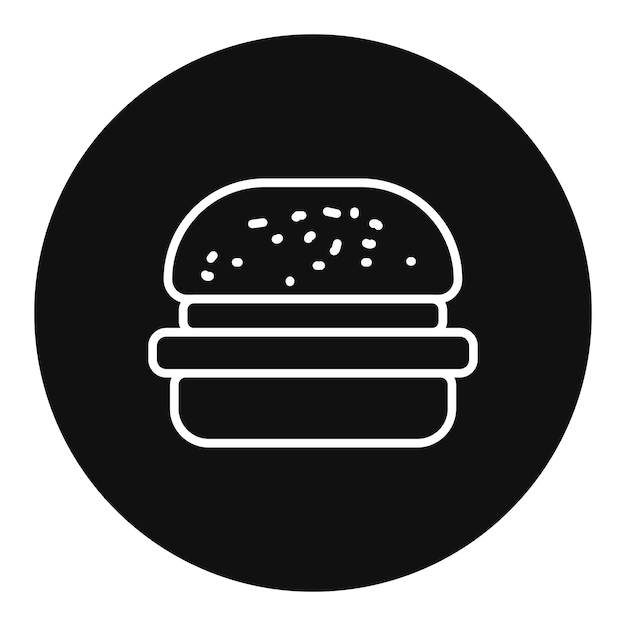 Ilustración vectorial de las hamburguesas