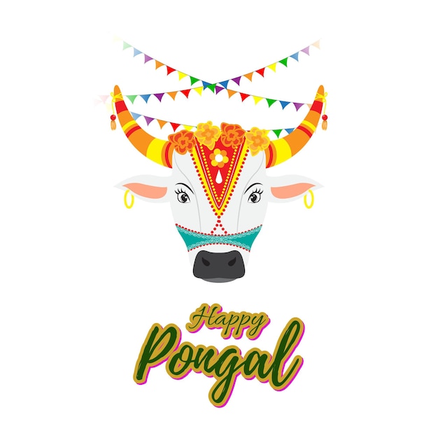 Ilustración vectorial de Happy Pongal