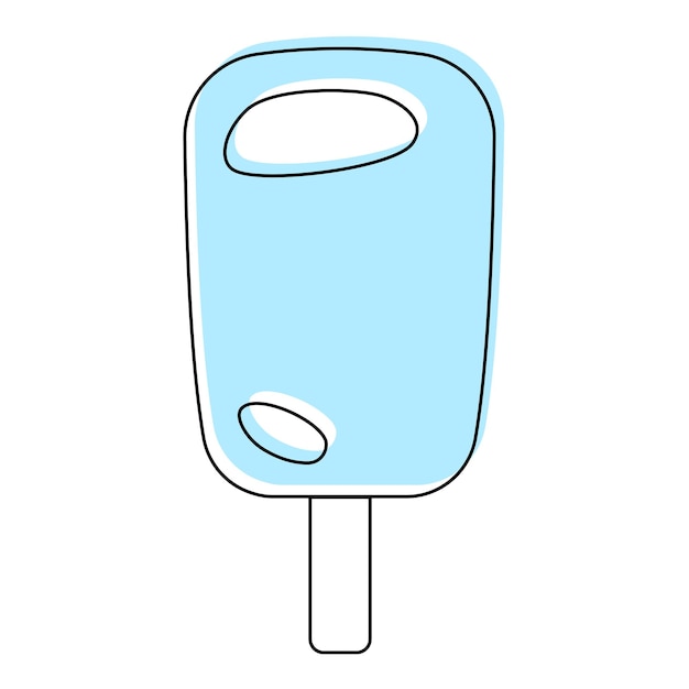 Ilustración vectorial de helado aislado sobre fondo blanco Ilustración vectorial xA