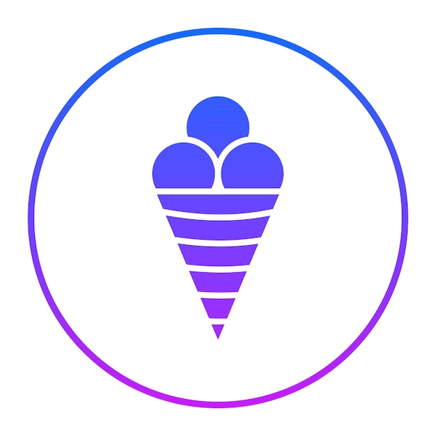 Ilustración vectorial de helados