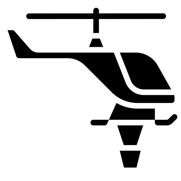 Ilustración vectorial de un helicóptero de bomberos