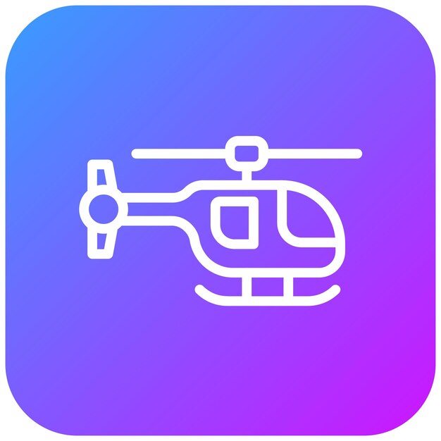 Ilustración vectorial de un helicóptero de bomberos