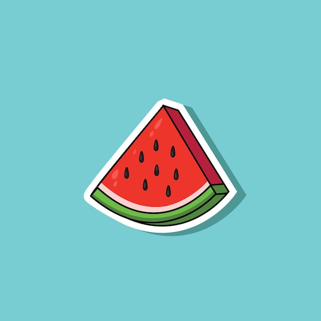 Ilustración vectorial de una hermosa sandía