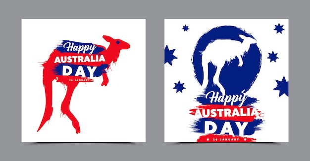 Ilustración vectorial de un hermoso fondo para el feliz día de australia...
