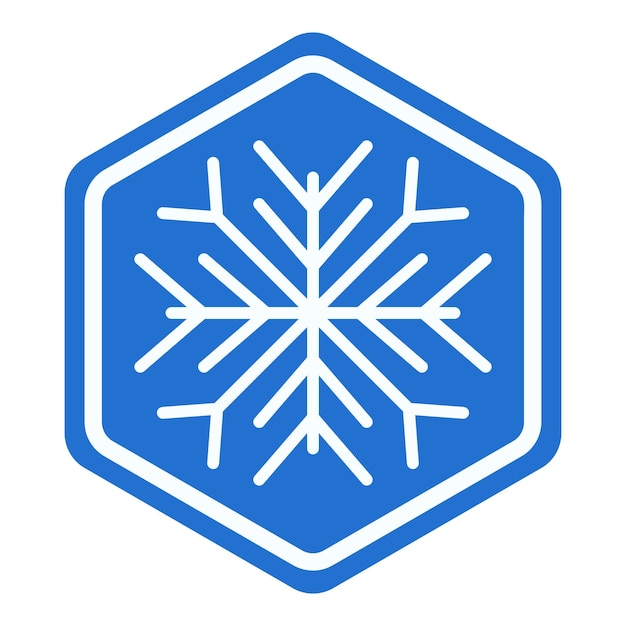 Ilustración vectorial de los hermosos copos de nieve de invierno