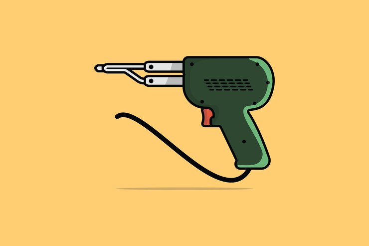 Vector ilustración vectorial de la herramienta de soldadura eléctrica concepto de icona de objeto de herramienta de mano de reparación