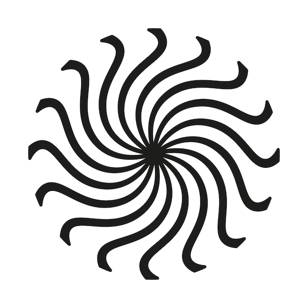 Ilustración vectorial de hidromasaje circular hipnótico