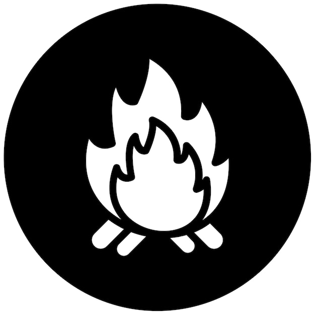 Ilustración vectorial de la hoguera