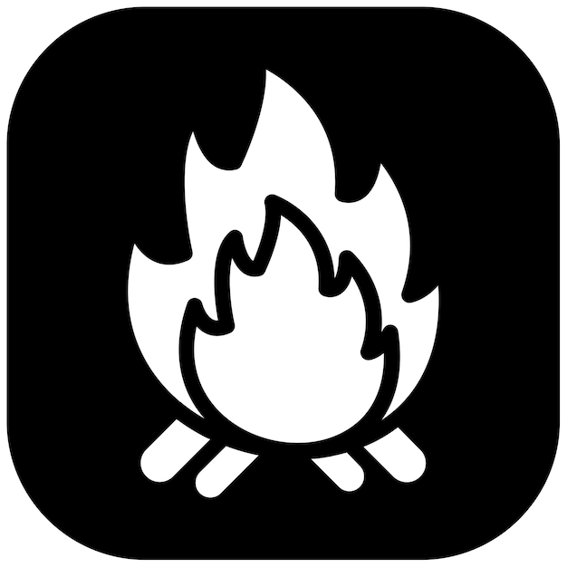 Ilustración vectorial de la hoguera