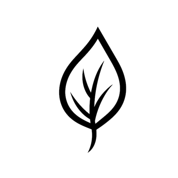 Ilustración vectorial de la hoja Icono y signo del vector de la hoja