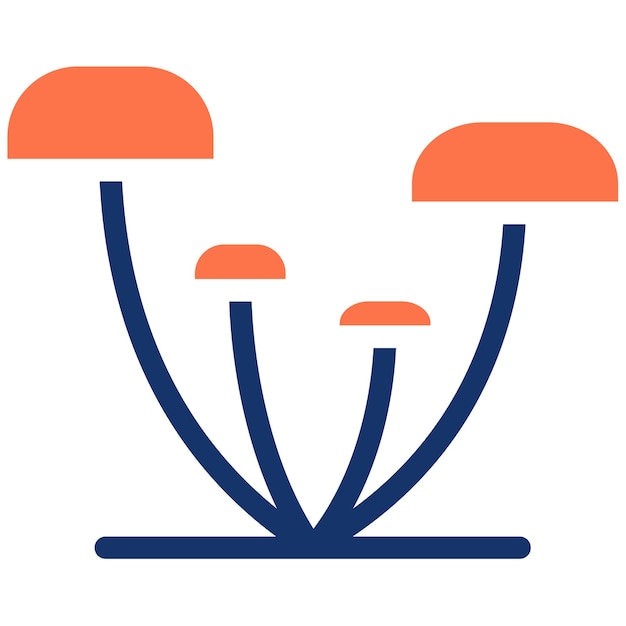Ilustración vectorial de los hongos