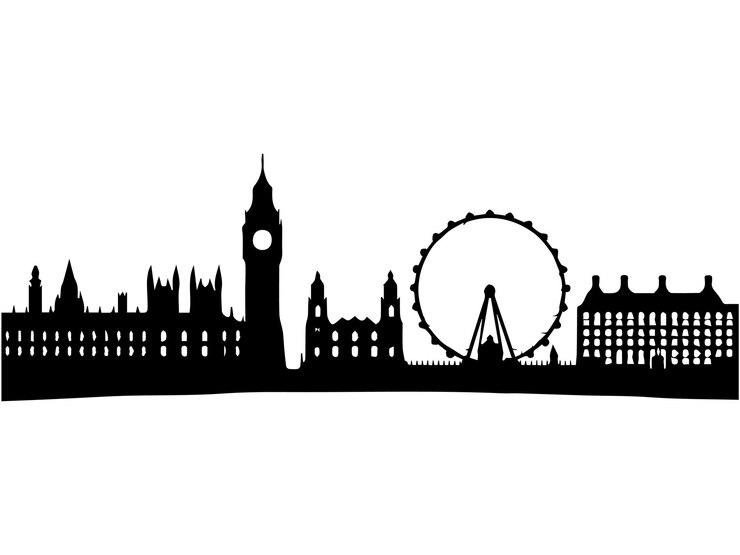 Ilustración vectorial del horizonte de Londres