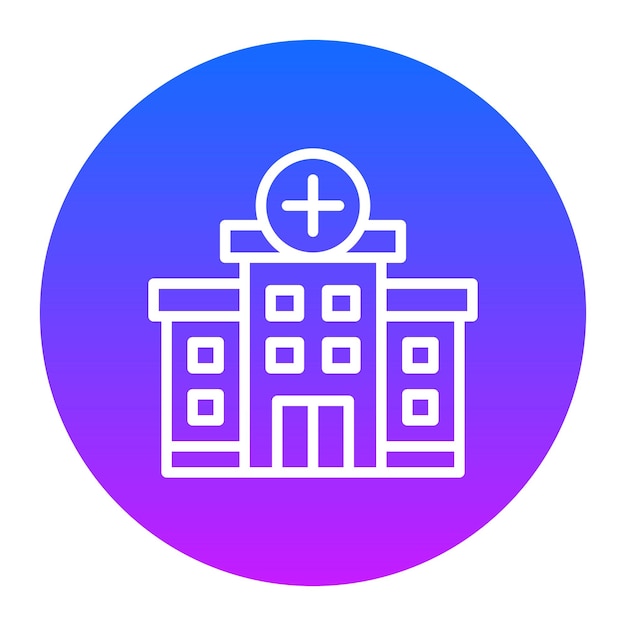 Ilustración vectorial del hospital