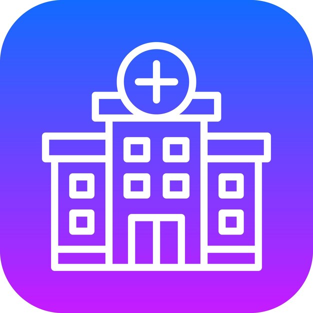 Ilustración vectorial del hospital
