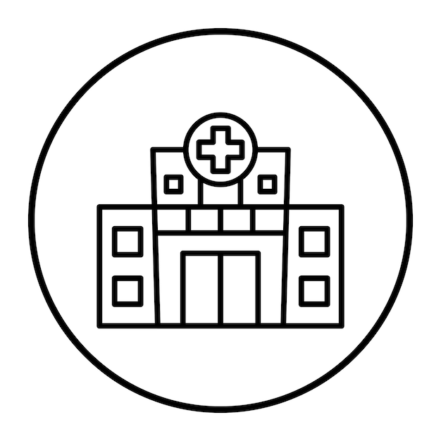 Ilustración vectorial del hospital