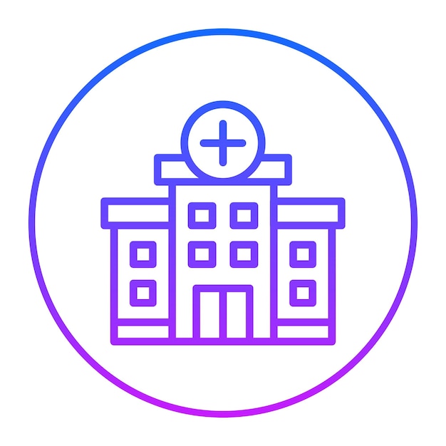 Ilustración vectorial del hospital