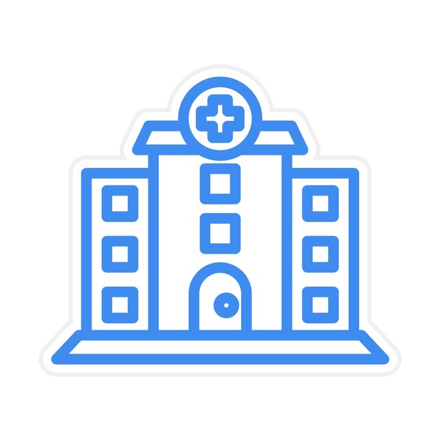 Ilustración vectorial del hospital