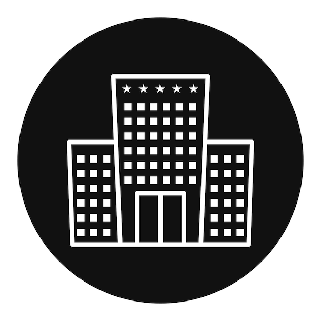 Ilustración vectorial de hoteles de 5 estrellas
