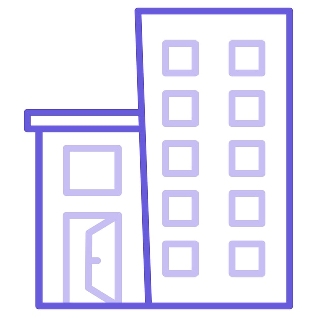 Ilustración vectorial de hoteles