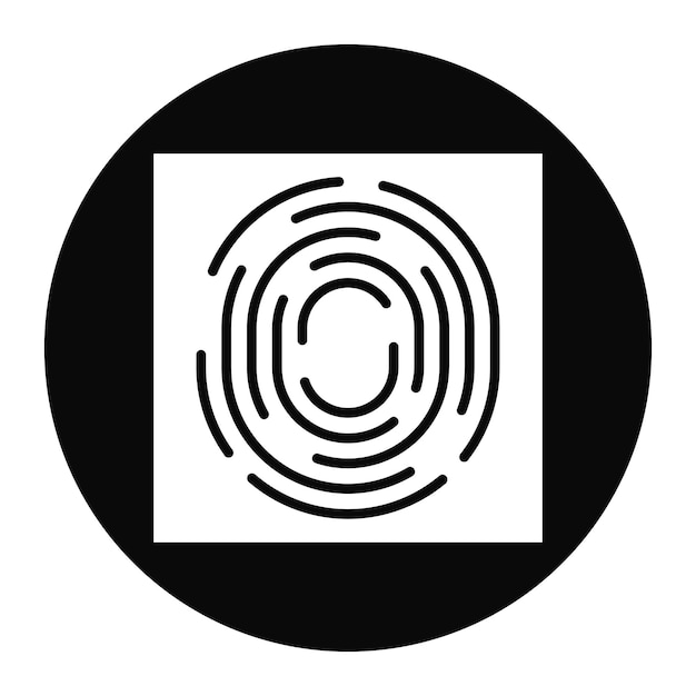 Ilustración vectorial de las huellas dactilares
