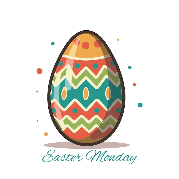 Ilustración vectorial del huevo de Pascua