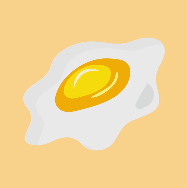 Ilustración vectorial de huevos Colección de yemas fritas rotas enteras cáscaras de huevo y huevos hervidos enteros