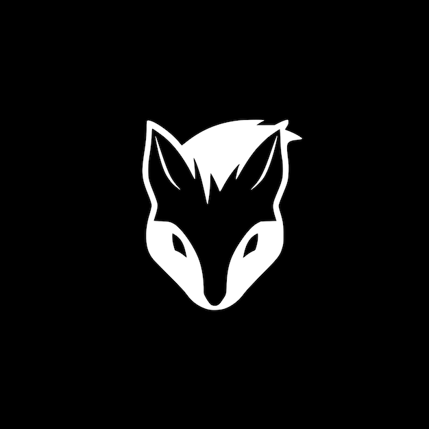 Vector ilustración vectorial del icono aislado skunk en blanco y negro