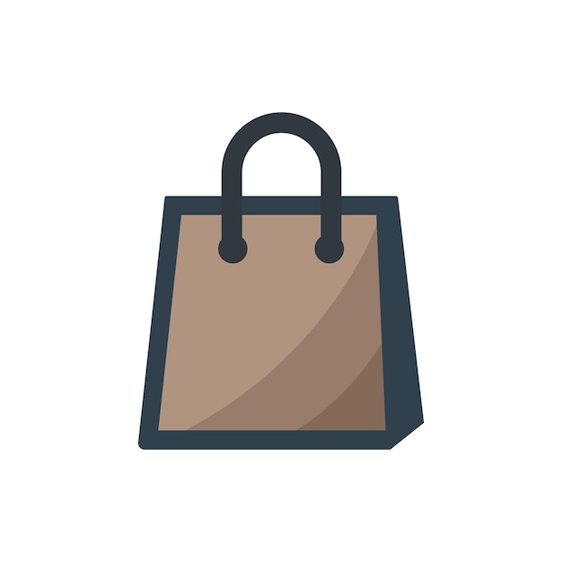 Ilustración vectorial del icono de la bolsa de compras