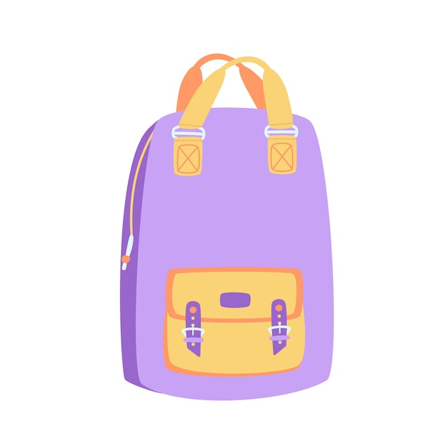 Vector ilustración vectorial del icono de la bolsa escolar