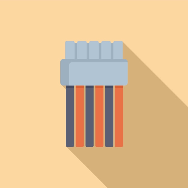 Ilustración vectorial del icono de los cables Ethernet