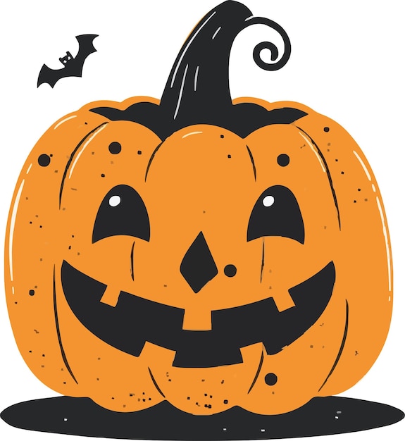 Ilustración vectorial del icono de la calabaza de Halloween
