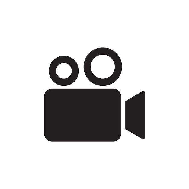 Ilustración vectorial del icono de la cámara de video