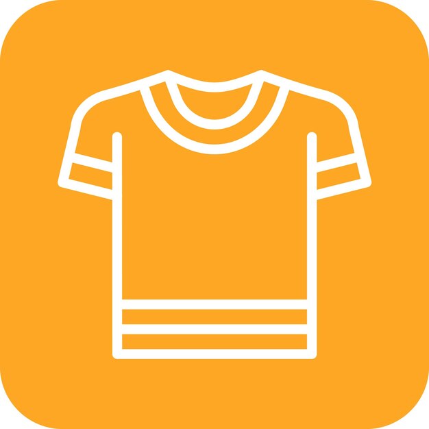 Vector ilustración vectorial del icono de la camiseta del conjunto de iconos de moda