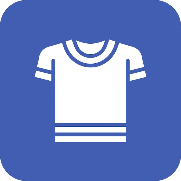 Ilustración vectorial del icono de la camiseta del conjunto de iconos de moda