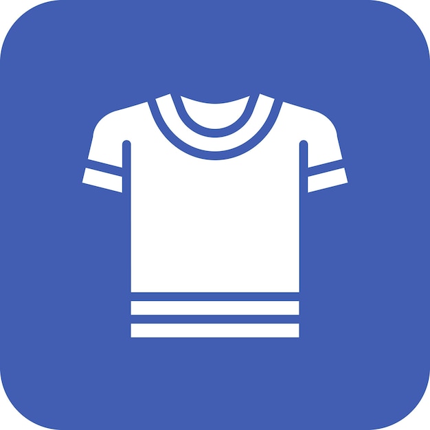 Vector ilustración vectorial del icono de la camiseta del conjunto de iconos de moda