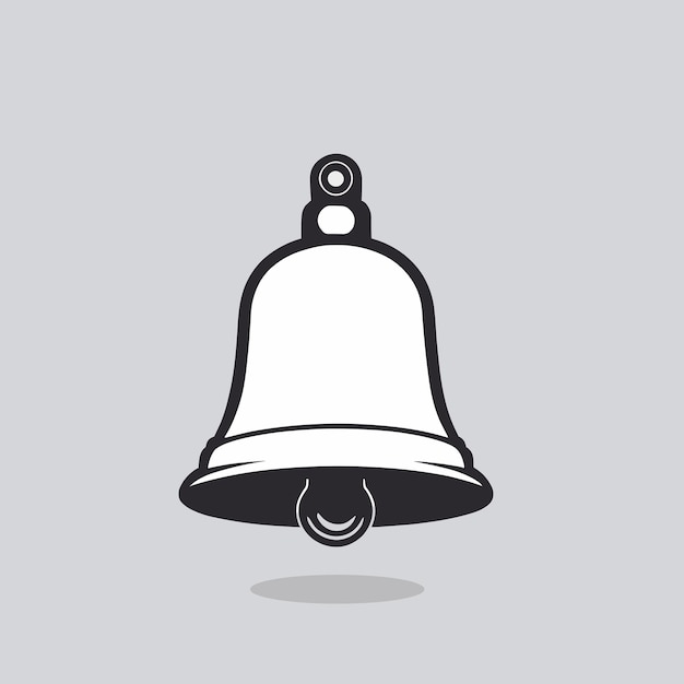Ilustración vectorial del icono de la campana de alarma
