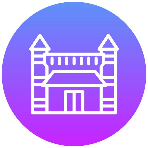 Ilustración vectorial del icono de la Capilla Sixtina del conjunto de iconos de Italia