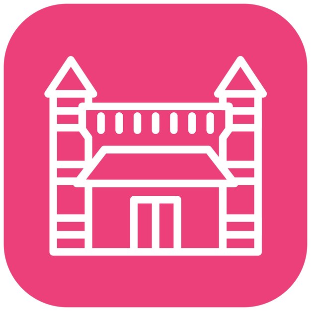 Ilustración vectorial del icono de la Capilla Sixtina del conjunto de iconos de Italia