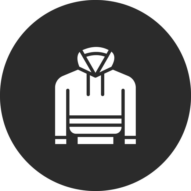 Ilustración vectorial del icono de la capucha del conjunto de iconos de moda