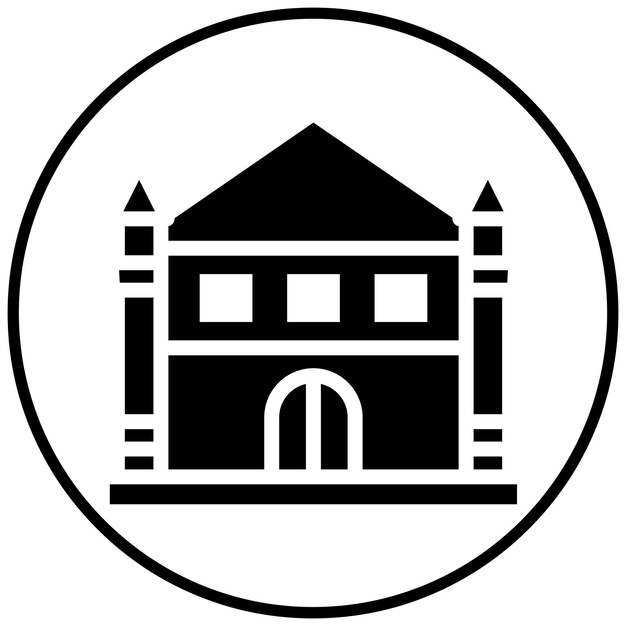 Ilustración vectorial del icono de la Catedral de Milán del conjunto de iconos de Italia