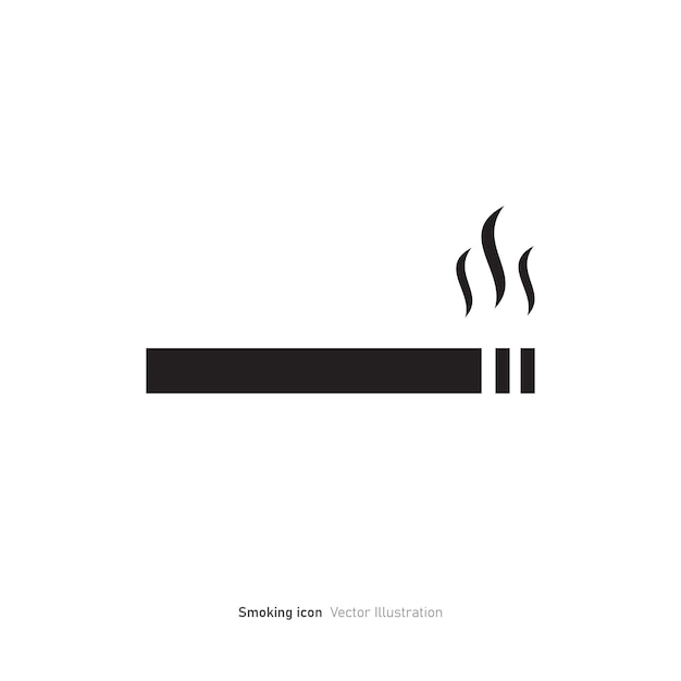 Ilustración vectorial del icono del cigarrillo